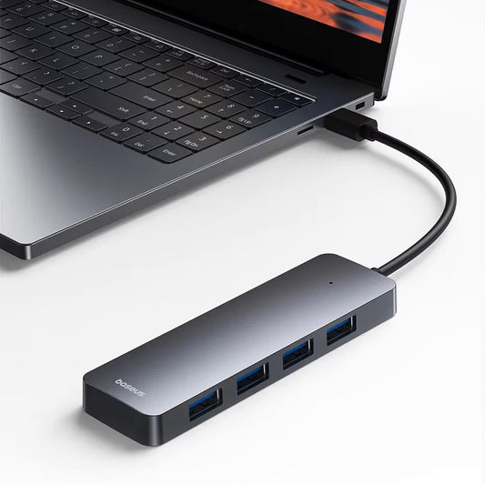 Hub USB Baseus UltraJoy Lite, 4 x USB-A 3.0, Gris B0005280B811-00
