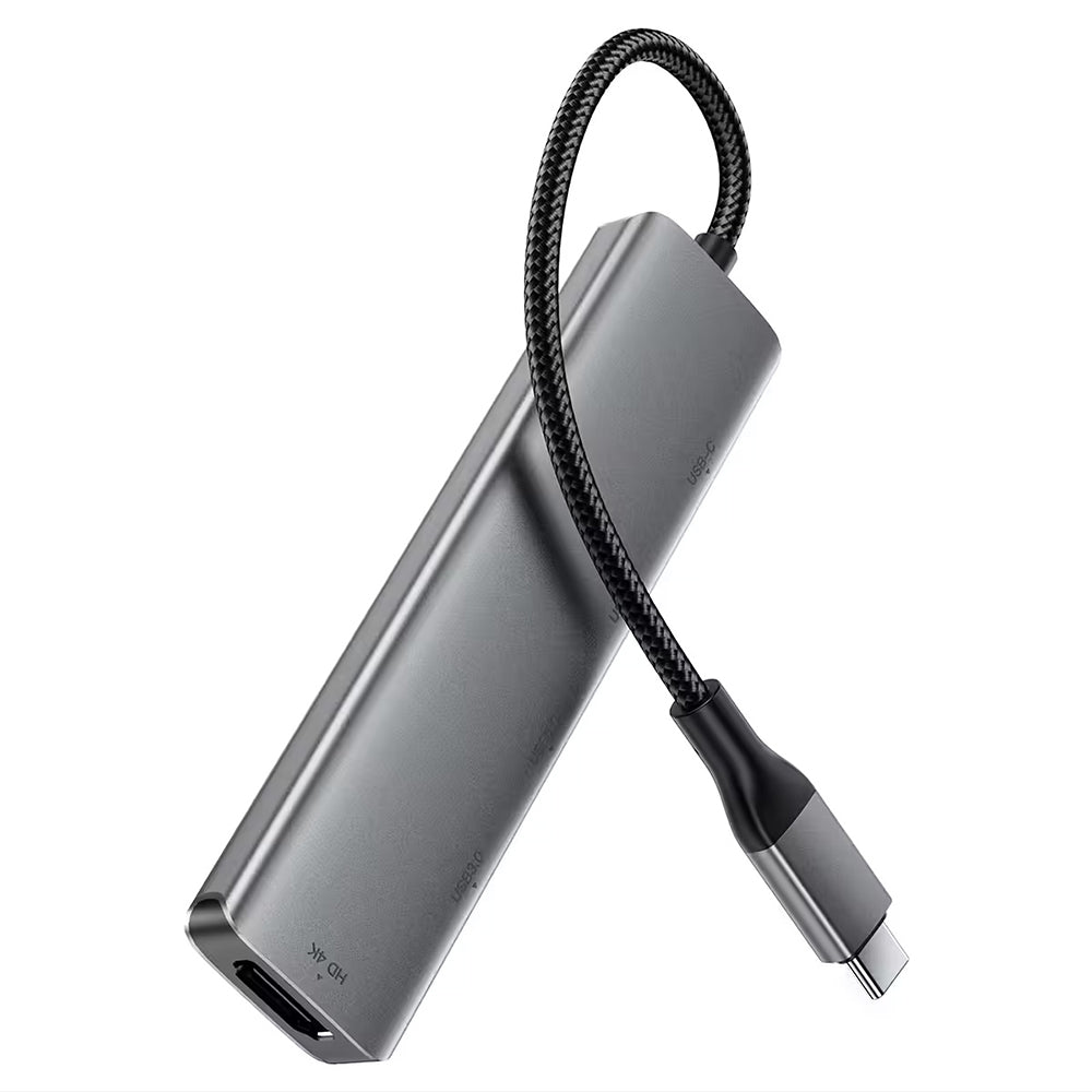 Hub USB-C Acefast J16, 5-en-1, Gris