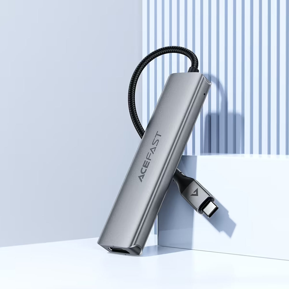 Hub USB-C Acefast J16, 5-en-1, Gris