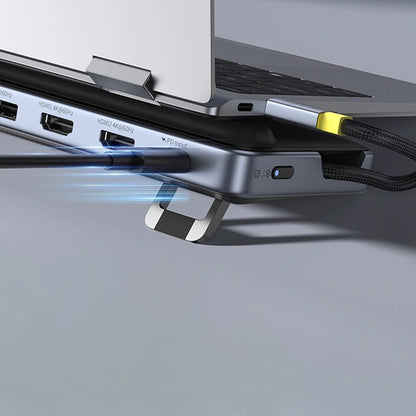 Hub USB-C Baseus EliteJoy EH3, 12en1, Gris B00051300111-00