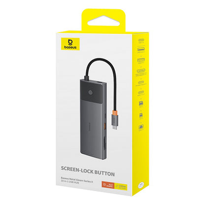 Hub USB-C Baseus Gleam II, 10en1, Noir B0114200