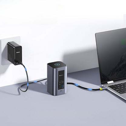 Hub USB-C Baseus NU1 Air Spacemate, 12en1, Gris B00061800123-00