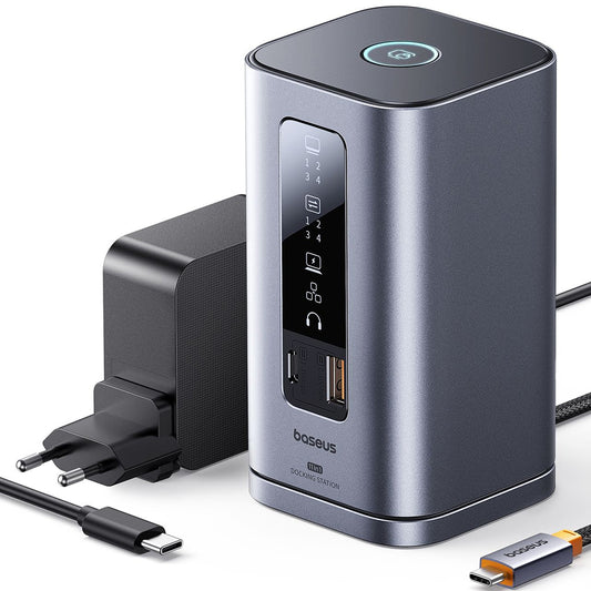 Hub USB-C Baseus Spacemate, 11en1, Gris B0112701