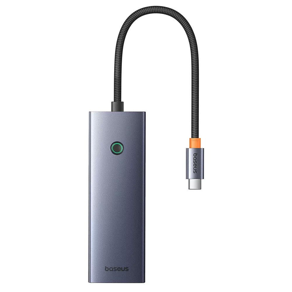 Hub USB-C Baseus UltraJoy, 3 x USB-A 3.0 - 1 x USB-C - 1 x HDMI - 1 x SD - 1 x microSD, Gris B00052803811-03