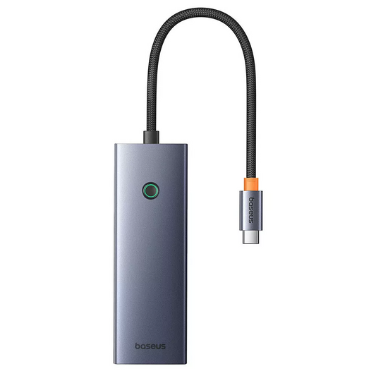Hub USB-C Baseus UltraJoy, 3 x USB-A 3.0 - 1 x USB-C - 1 x HDMI - 1 x SD - 1 x microSD, Gris B00052803811-03