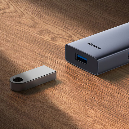 Baseus UltraJoy Hub USB-C, 4 x USB-A 3.0 - 1 x HDMI, Gris B00052809813-00 