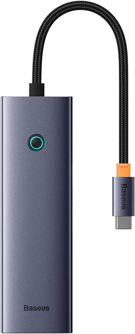 Hub USB-C Baseus UltraJoy, 4 x USB-A 3.0 - 1 x USB-C, Gris B00052801811-01