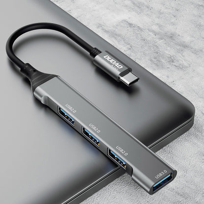 Hub USB-C Dudao A16T, 1 x USB-A 3.0 - 3 x USB-A, Noir