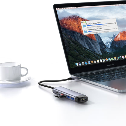 McDodo HU-7740 USB-C Hub, 6in1, Gray