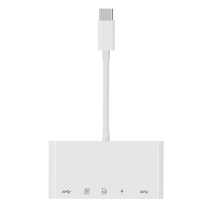 Hub USB-C OEM NK-1032TC, 2 x USB-A - 1 x USB-C - 1 x SD - 1 x microSD, blanc 