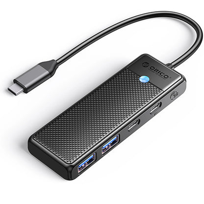 Hub USB-C Orico PAPW2AC-C3, 2 x USB-A 3.0 - 2 x USB-C, Noir