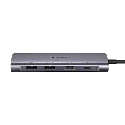 Hub USB-C UGREEN CM195 (15214), 2 x USB-A 3.0 - 1 x USB-C - 1 x HDMI - 1 x SD - 1 x microSD, Gris