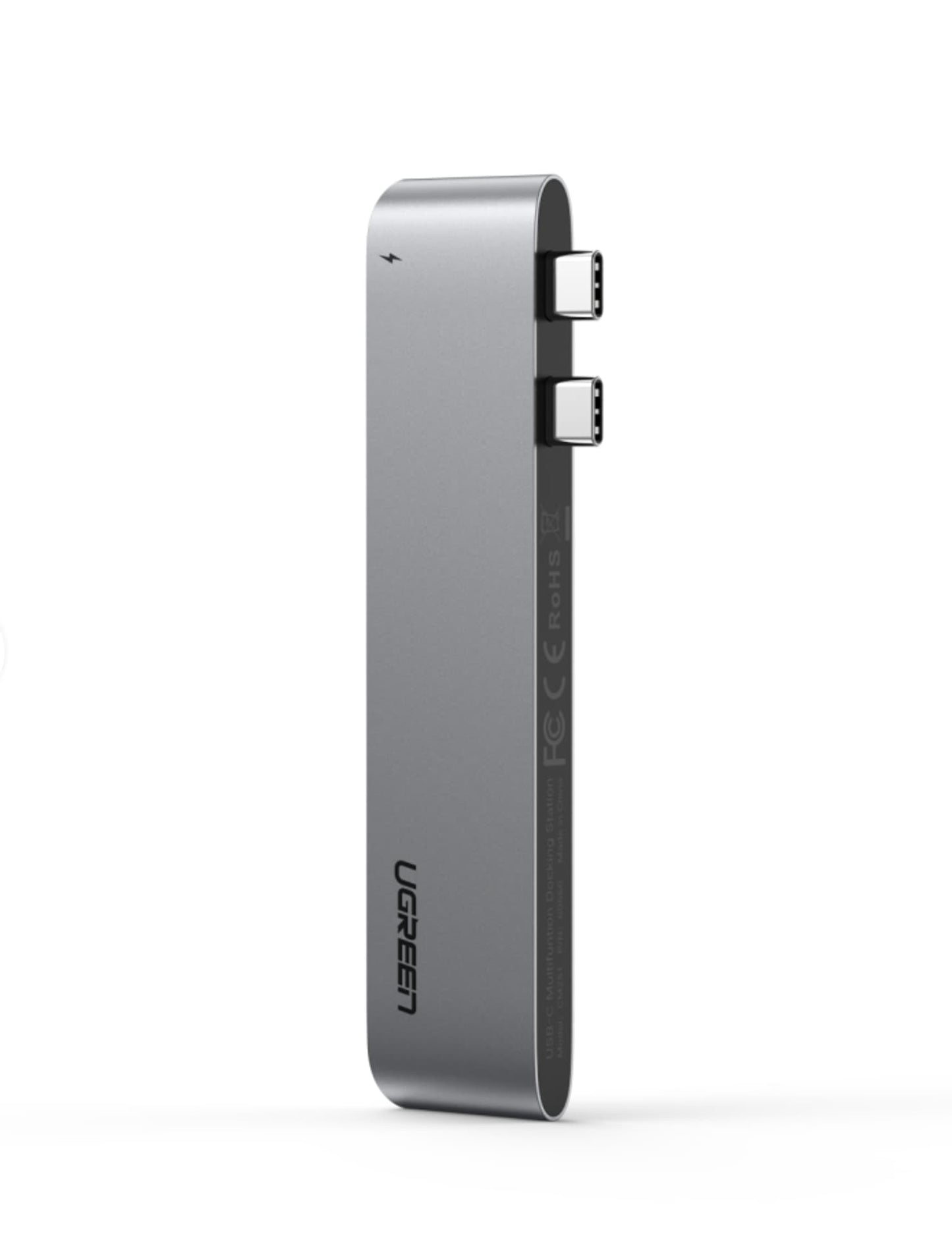 Hub USB-C UGREEN CM251 pour Apple MacBook Pro / Air, 3 x USB-A 3.0 - 1 x USB-C - 1 x SD - 1 x microSD, Gris