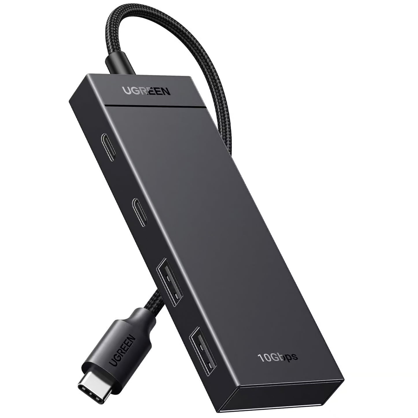 Hub USB-C UGREEN CM416, 2 x USB-A 3.1 - 2 x USB-C, 0,25m, Noir