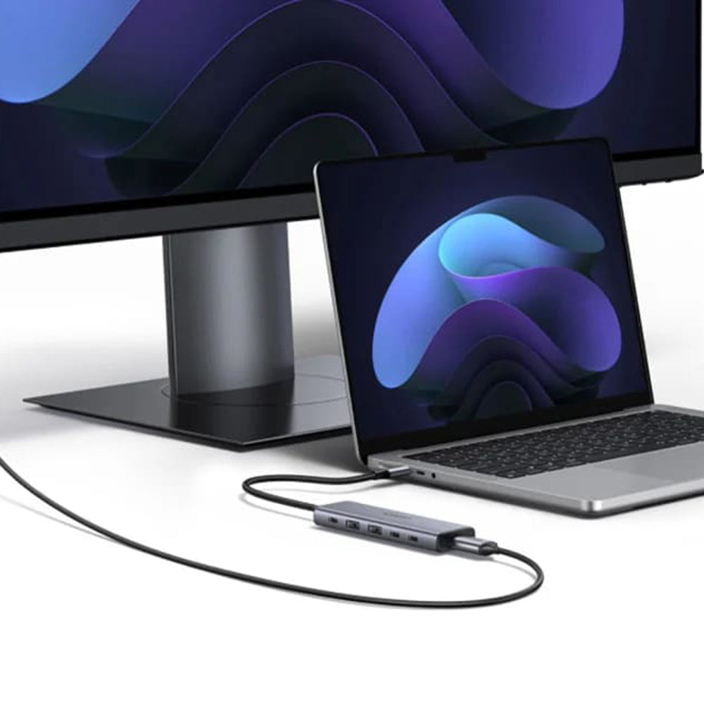 Hub USB-C UGREEN CM511 (75586), 6 en 1, Gris