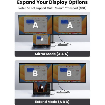 UGREEN CM639 USB-C Hub (45520), 2 x USB-A 3.2 - 3 x USB-C - 1 x HDMI - 1 x VGA - 1 x 3.5mm Jack - 1 x RJ45 - 1 x SD - 1 x microSD, Gray