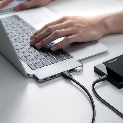 Hub USB-C UGREEN pour Apple MacBook Pro / Air Series, 3 x USB-A 3.0 - 1 x USB-C - 1 x HDMI, Gris