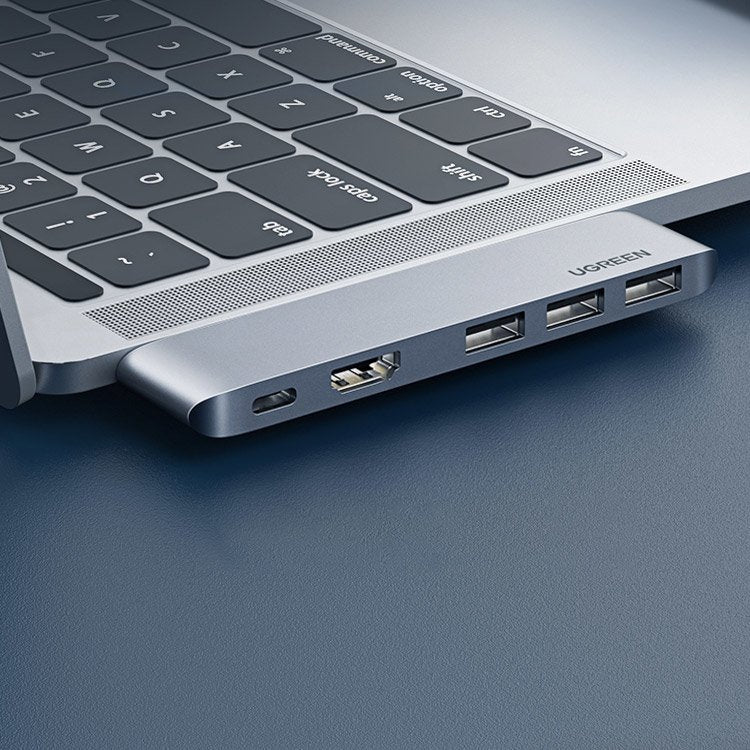 Hub USB-C UGREEN pour Apple MacBook Pro / Air Series, 3 x USB-A 3.0 - 1 x USB-C - 1 x HDMI, Gris
