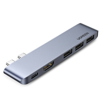 Hub USB-C UGREEN pour Apple MacBook Pro / Air Series, 3 x USB-A 3.0 - 1 x USB-C - 1 x HDMI, Gris