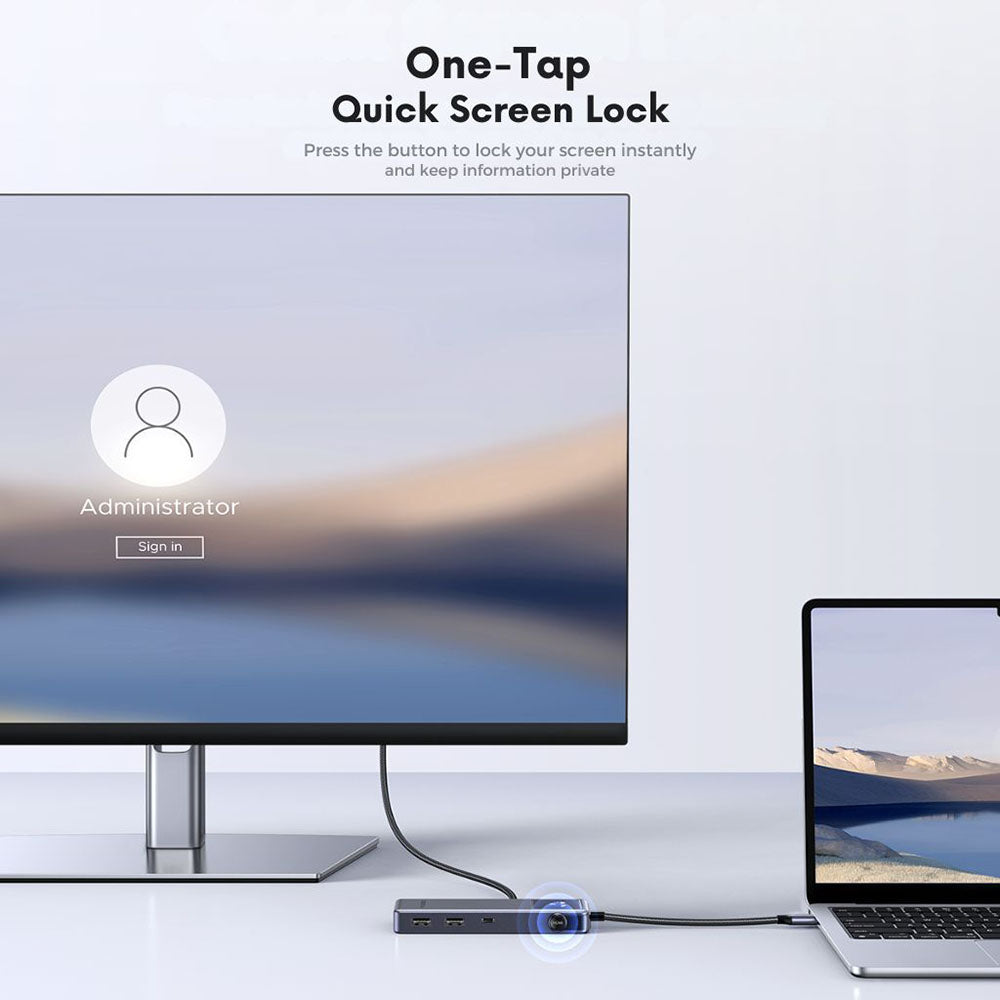 Hub USB-C UGREEN Uno (75179), 2 x USB-A - 2 x USB-C - 1 x HDMI - 1 x SD - 1 x microSD, Gris