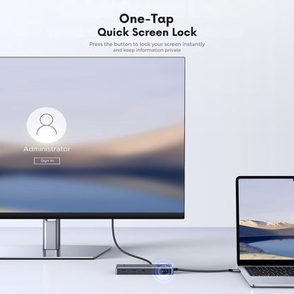 Hub USB-C UGREEN Uno (75179), 2 x USB-A - 2 x USB-C - 1 x HDMI - 1 x SD - 1 x microSD, Gris