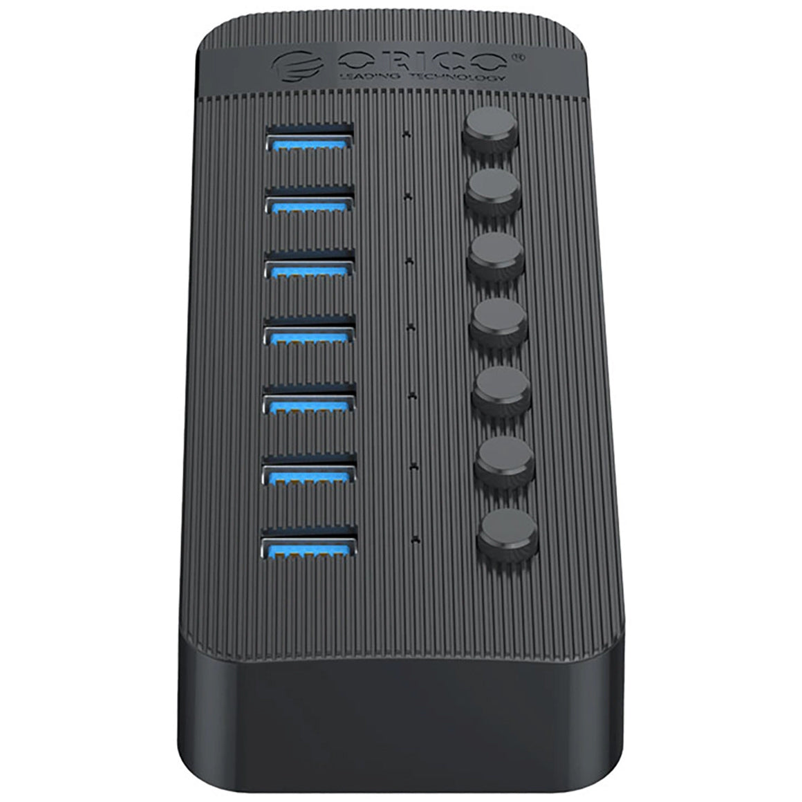 Hub USB Orico CT2U3-7AB, 7 x USB-A 3.0, Noir