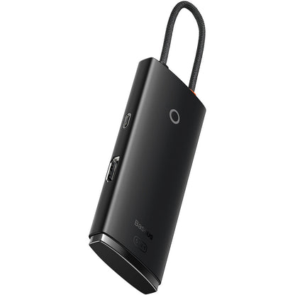 Hub USB-C Baseus Lite, 3 X USB-A 3.0 - USB-C - HDMI, Noir WKQX040001
