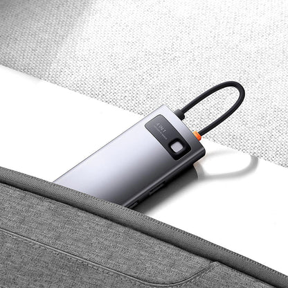 Hub USB-C Baseus Metal Gleam, 4 x USB-A 3.0, Gris WKWG070013
