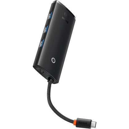 Hub USB-C Baseus Lite, 3 X USB-A 3.0 - USB-C - HDMI, Noir WKQX040001