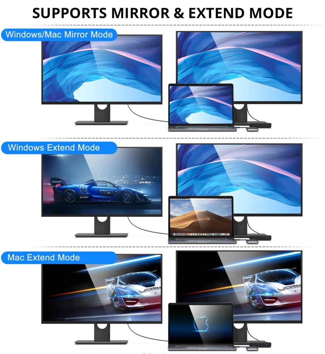 Hub USB-C SiGN, 1 x USB-C - 1 x HDMI - 1 x VGA - 1 x prise 3,5 mm, noir SN-TVBT01 SN-TVBT01