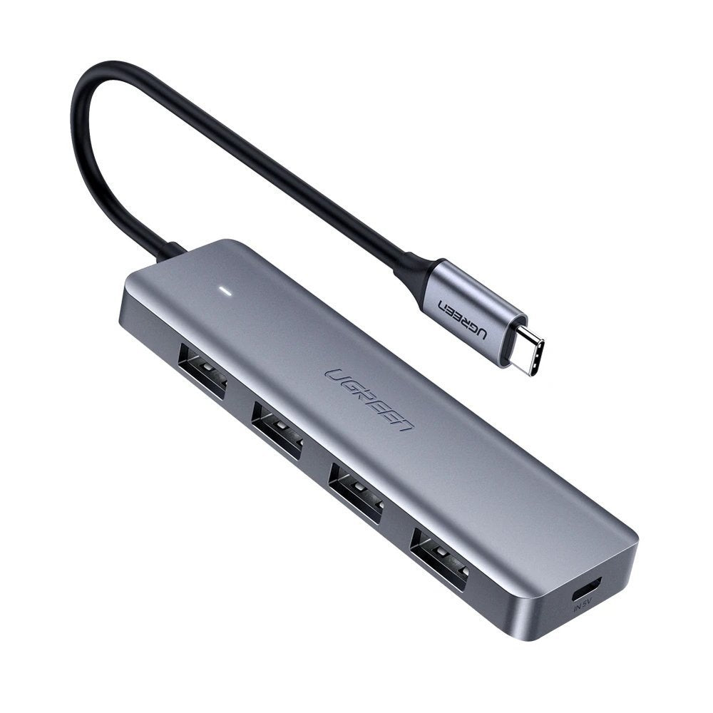 Hub USB-C UGREEN CM219, 4 x USB-A 3.0, Gris