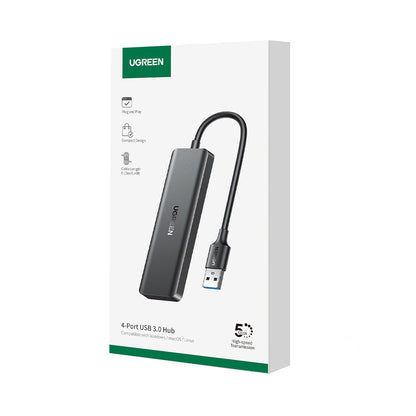 Hub USB UGREEN CM219 (25851), 4 x USB-A 3.0, Noir