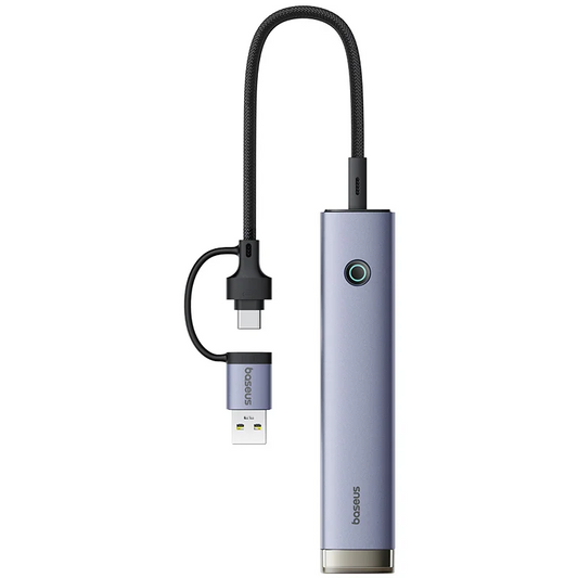 Hub USB / USB-C Baseus UltraJoy, 4 x USB-A 3.2 - 1 x USB-C, Gris B0005280B811-15