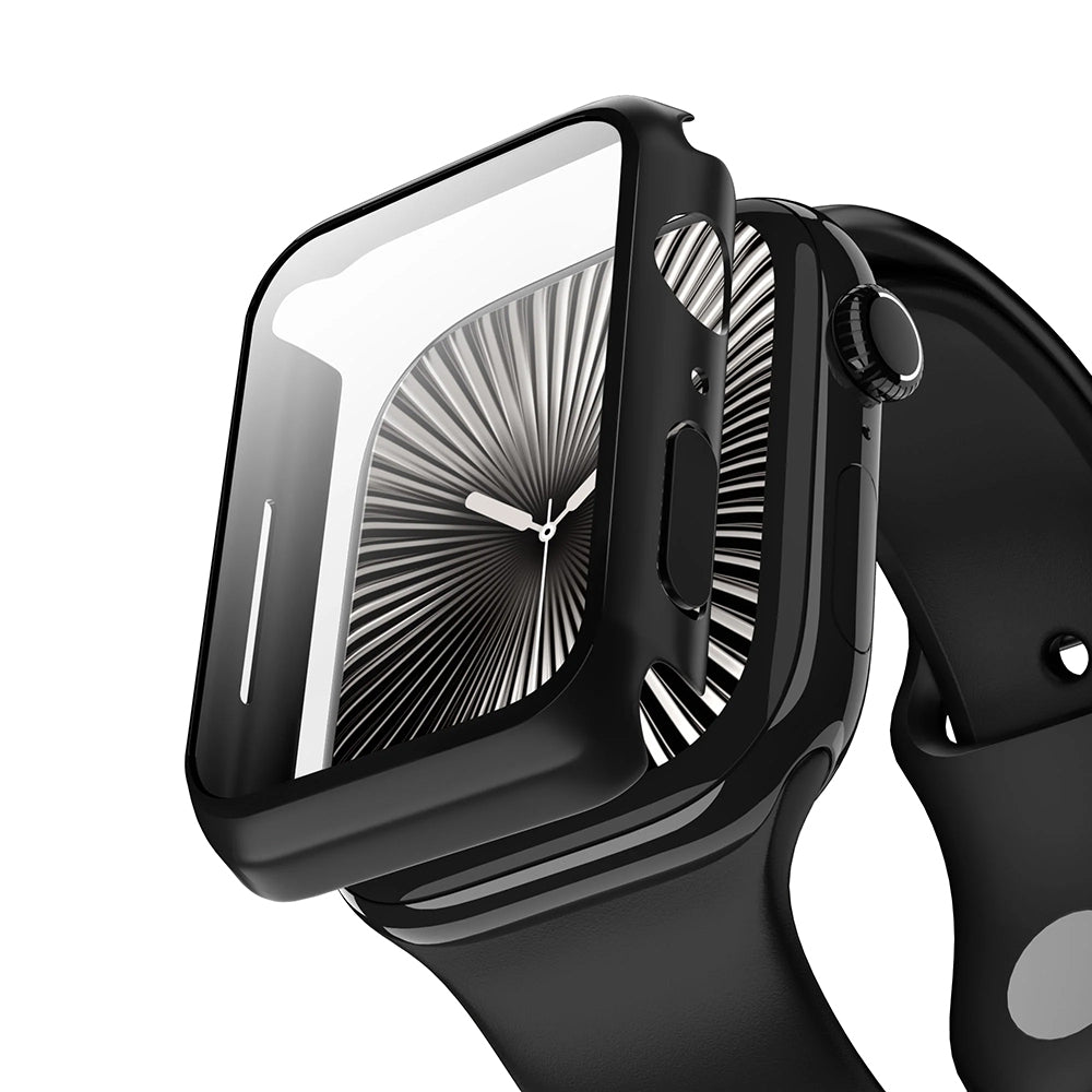 Coque Anank Screen Guard pour Apple Watch Series 7 45mm, Noire