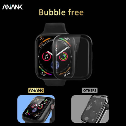 Coque Anank Screen Guard pour Apple Watch Series 7 45mm, Noire