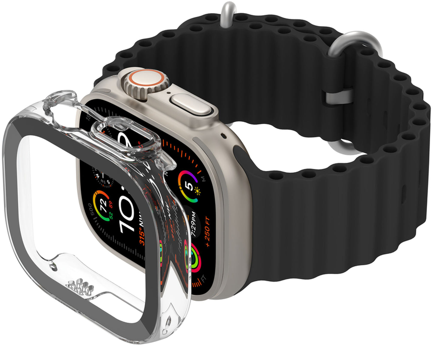 Coque Belkin ScreenForce TemperedCurve pour Apple Watch Ultra Series, Transparente OWA001zzCL