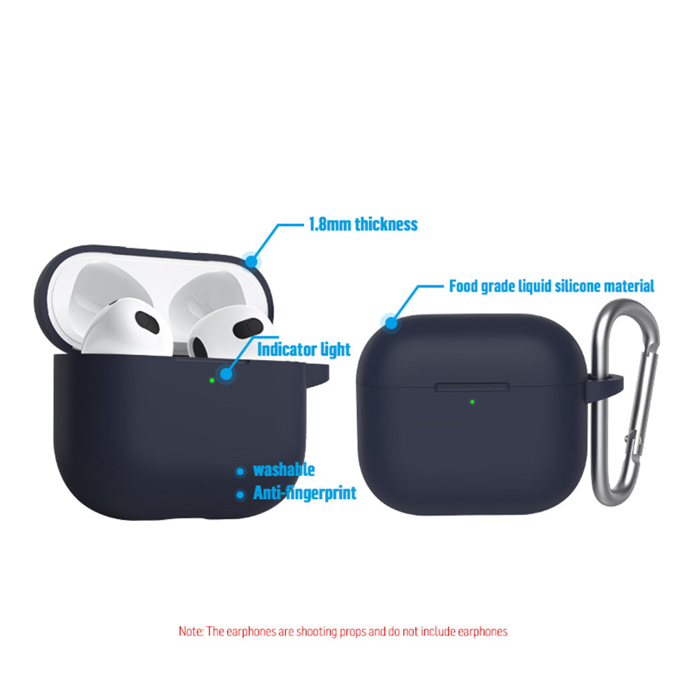 Blueo Liquid Case for Apple AirPods 3, Blue