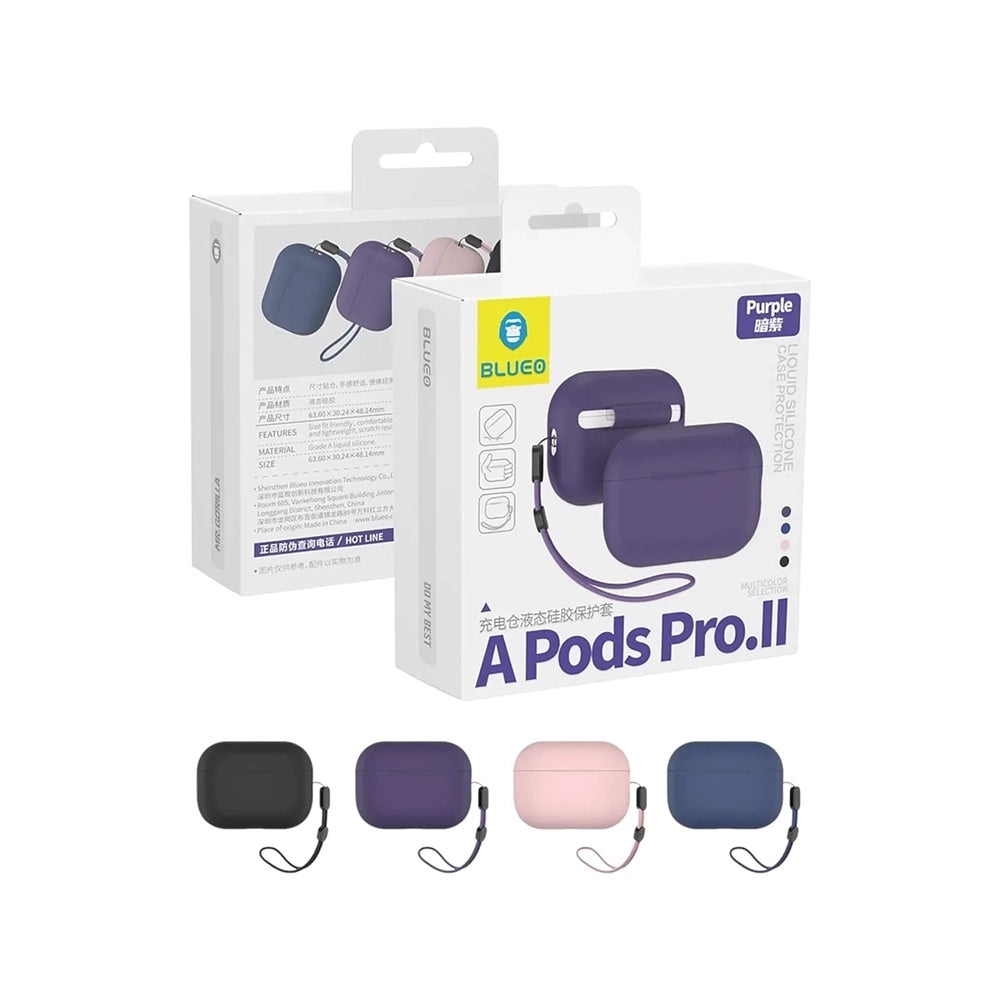 Coque Blueo Liquid pour Apple AirPods Pro 2, Violet