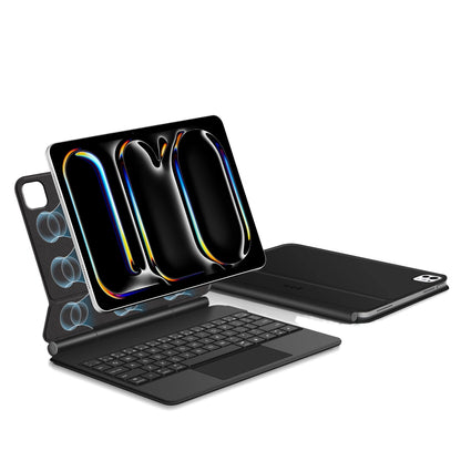 Étui avec clavier pour Apple iPad Pro 13 (2025) / (2024), Tech-Protect, SmartCase Magnétique, Noir