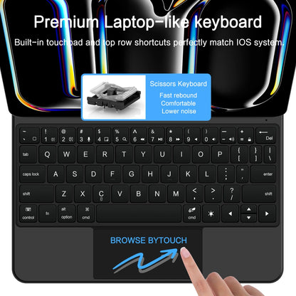 Étui avec clavier pour Apple iPad Pro 11 (2025) / (2024), Tech-Protect, SmartCase Magnétique, Noir