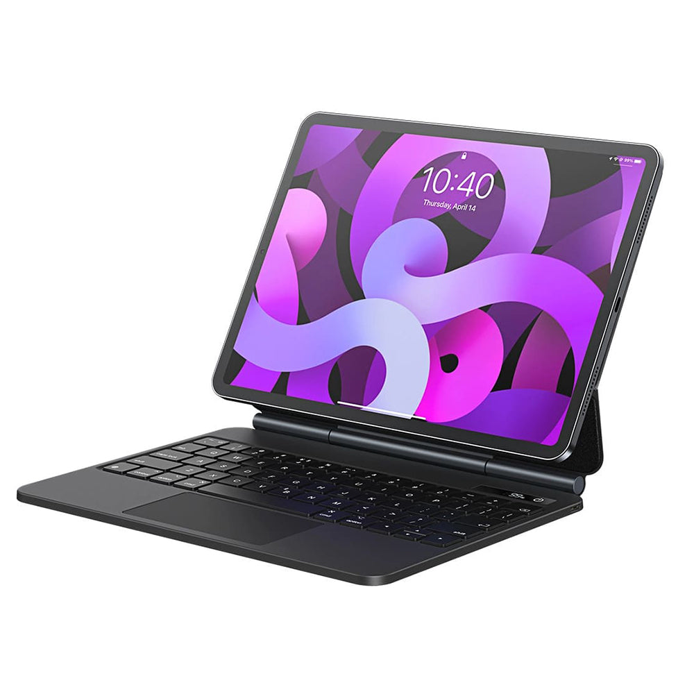 Étui avec Clavier pour Apple iPad Pro 12.9 (2022) / Pro 12.9 (2021) / Pro 12.9 (2020) / Pro 12.9 (2018), Baseus, Brilliance, Gris