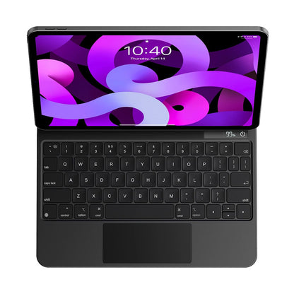 Étui avec Clavier pour Apple iPad Pro 12.9 (2022) / Pro 12.9 (2021) / Pro 12.9 (2020) / Pro 12.9 (2018), Baseus, Brilliance, Gris