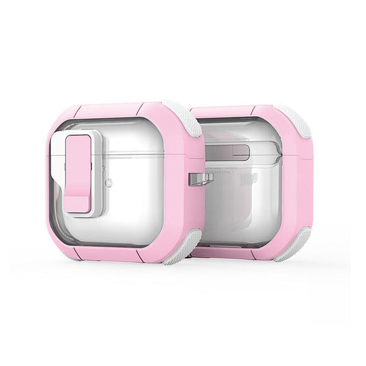 Coque DUX DUCIS PECN pour Apple AirPods 4, Rose Blanc