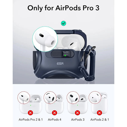 ESR Cyber FlickLock Case for Apple AirPods Pro 3, Blue