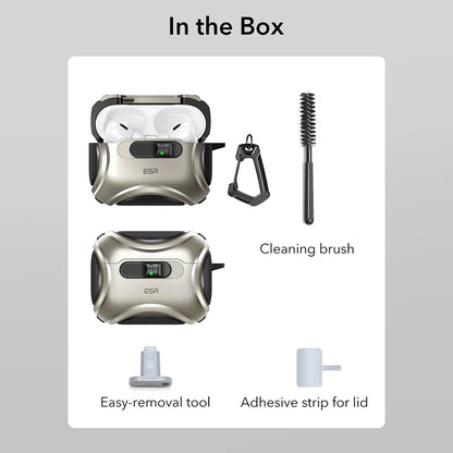 ESR Cyber FlickLock Case for Apple AirPods Pro 3, Gray