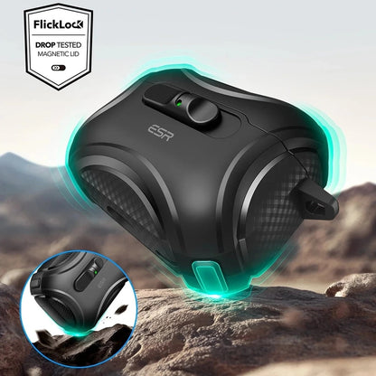 Étui ESR Cyber FlickLock pour Apple AirPods Pro 3, Noir