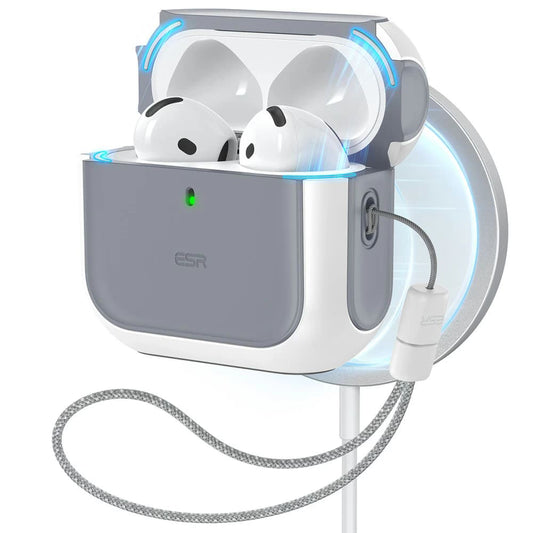 Étui ESR Orbit Hybrid pour Apple AirPods 4, Blanc