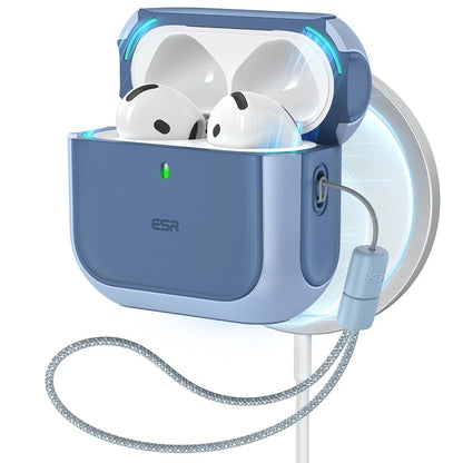Coque ESR Orbit Hybrid pour Apple AirPods 4, Bleue