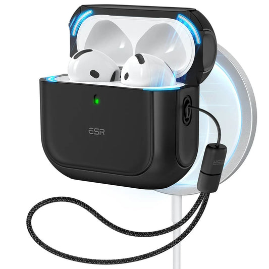 Étui ESR Orbit Hybrid pour Apple AirPods 4, Noir