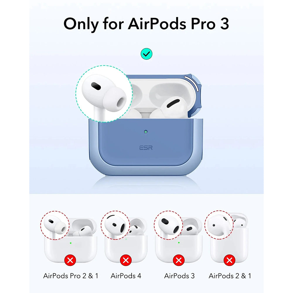 Coque ESR Orbit Hybrid pour Apple AirPods Pro 3, Bleue